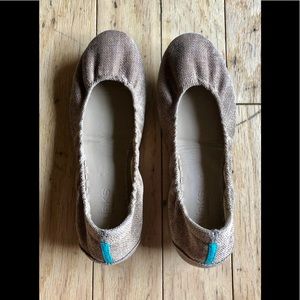 Tieks Brentwood Vegan Burlap size 7